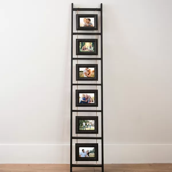 Collage Frames-Kirkland's Home Beaded Frame Photo Collage Ladder Black