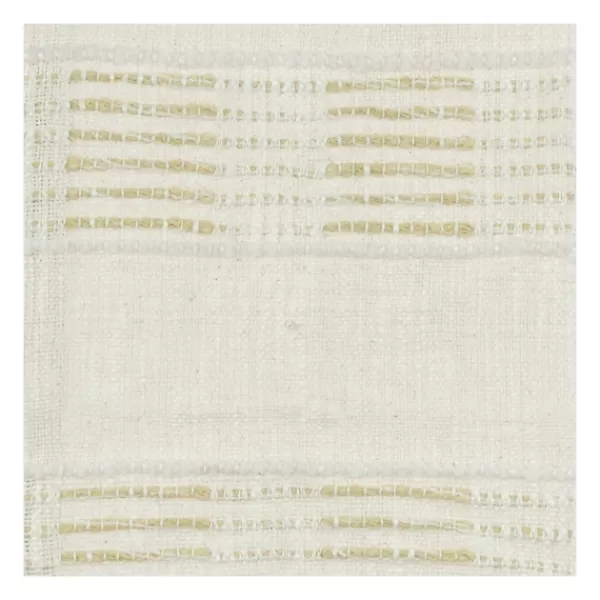 Blankets & Throws-Kirkland's Home Beige And Ivory Woven Stripe Throw Tan/Ivory