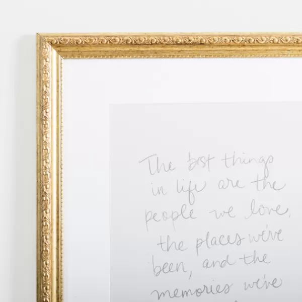 Wall Quotes & Signs-Kirkland's Home Best Things In Life Gold Framed Wall Plaque White