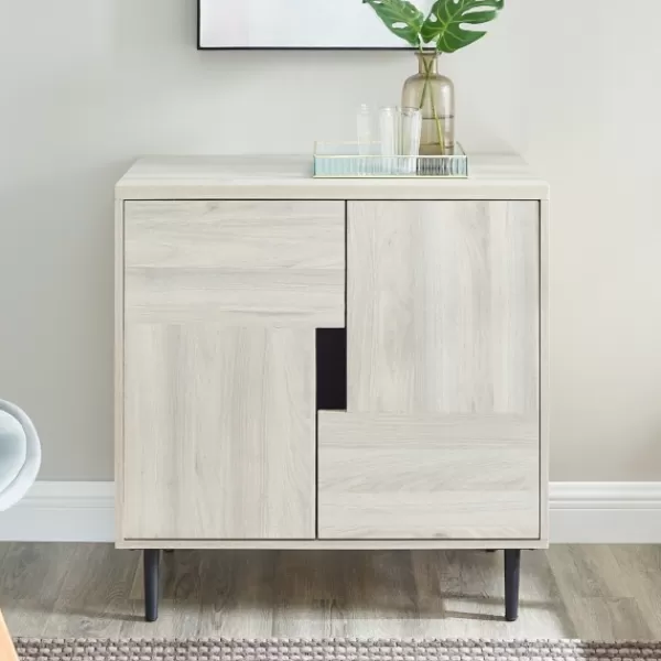 Cabinets & Sideboards-Kirkland's Home Birch Color Pop Geometric Cabinet Tan