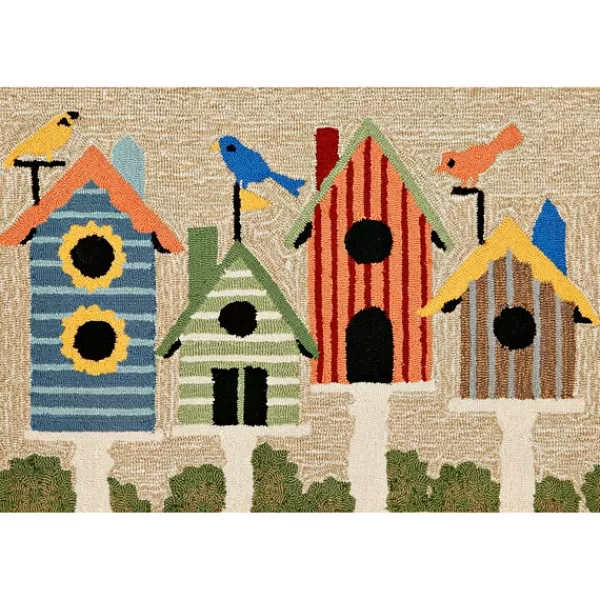 Doormats-Kirkland's Home Birdhouses Scatter Rug Multi