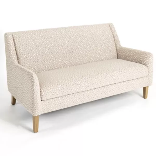 Sofas & Loveseats-Kirkland's Home Bisbee Sand Dotted Loveseat Tan