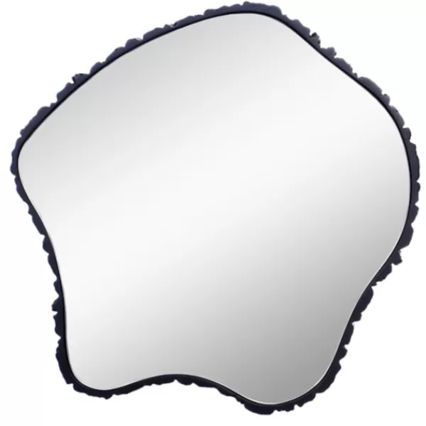 Decorative Mirrors-Kirkland's Home Black Amorphous Shaped Wall Mirror