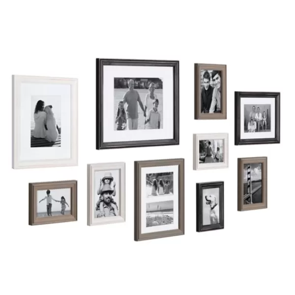 Gallery Wall Frames-Kirkland's Home Black And Gray 10-Pc. Gallery Wall Frame Set