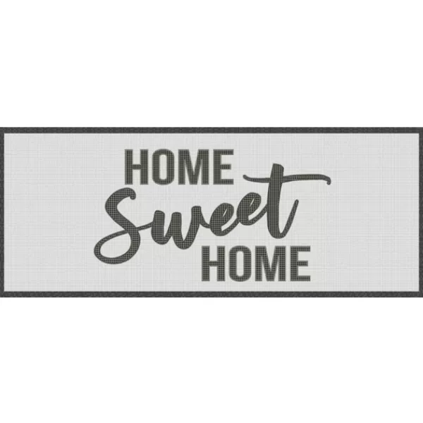 Kitchen & Floor Mats-Kirkland's Home Black And White Home Sweet Home Floor Mat, 24X60 Black/White