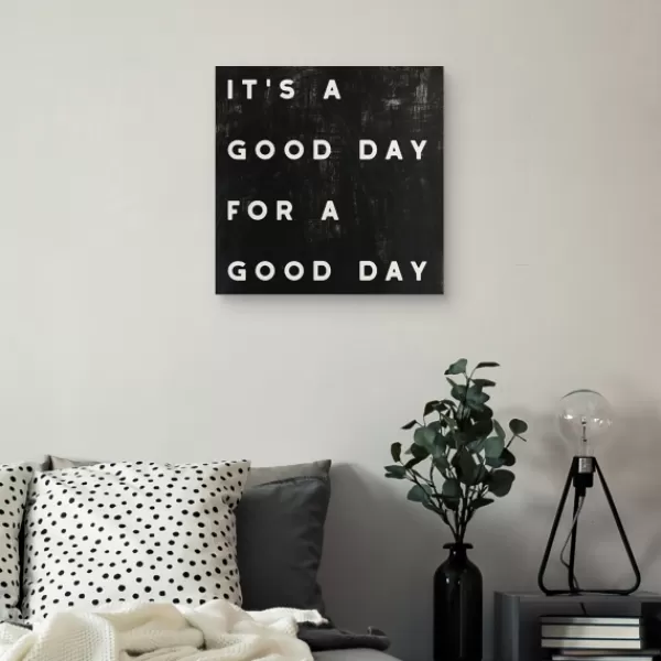 Wall Quotes & Signs-Kirkland's Home Black And White It'S A Good Day Canvas Art Print Black/White