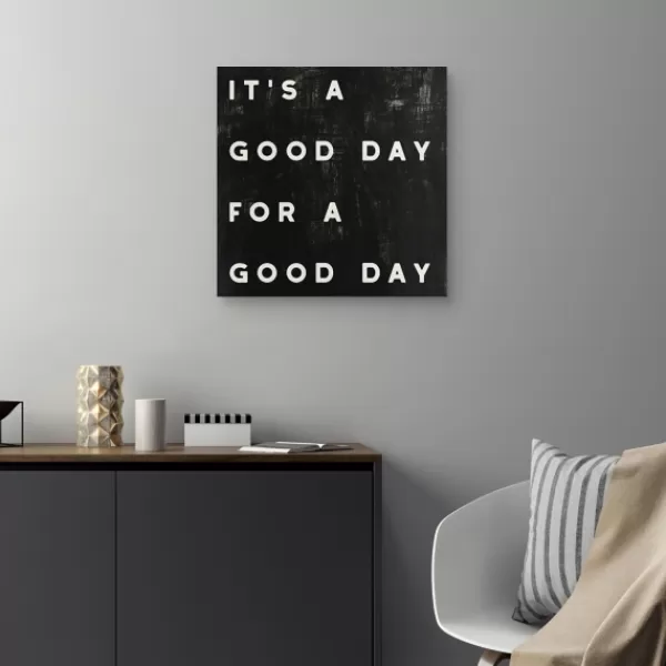 Wall Quotes & Signs-Kirkland's Home Black And White It'S A Good Day Canvas Art Print Black/White