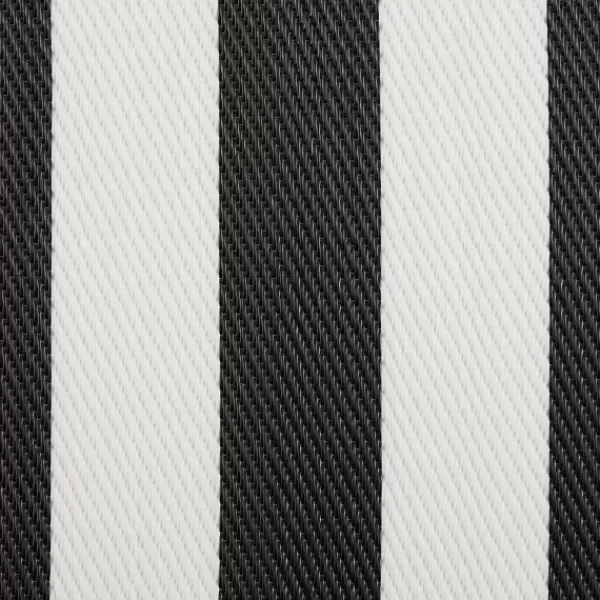 Outdoor Rugs-Kirkland's Home Black And White Rugby Stripe Outdoor Area Rug, 5X8 Black/White