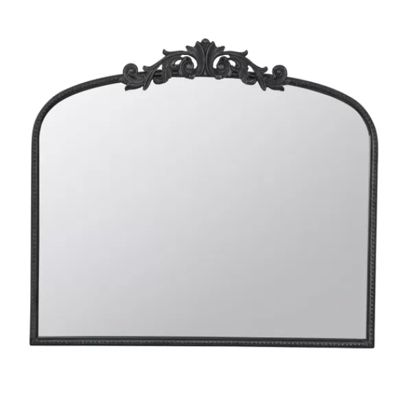 Decorative Mirrors-Kirkland's Home Black Floral Scroll Wall Mirror