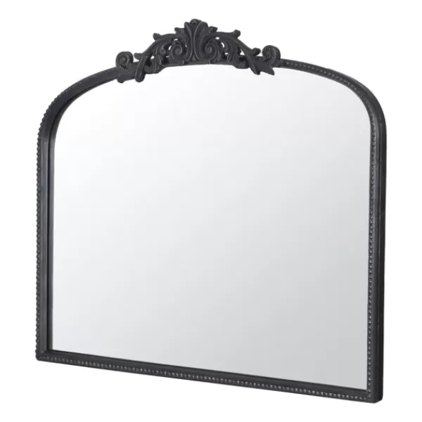 Decorative Mirrors-Kirkland's Home Black Floral Scroll Wall Mirror