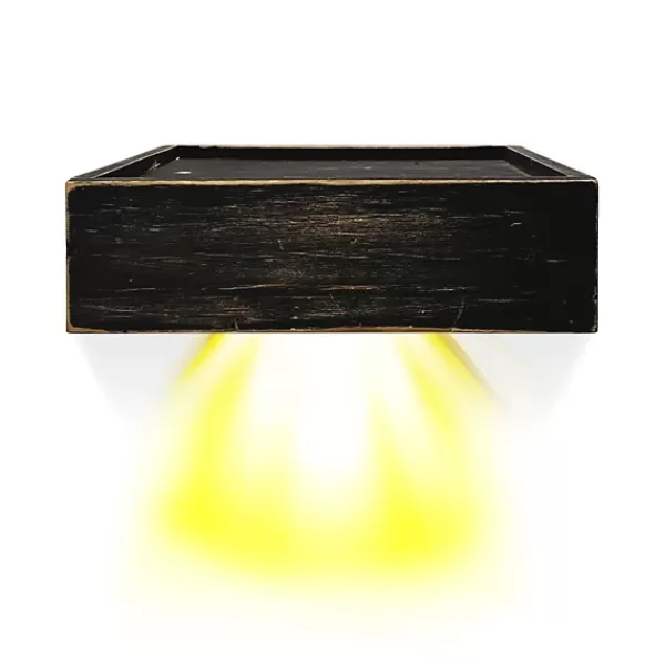 Shelves-Kirkland's Home Black Led Floating Shelf With Remote, 10 In.