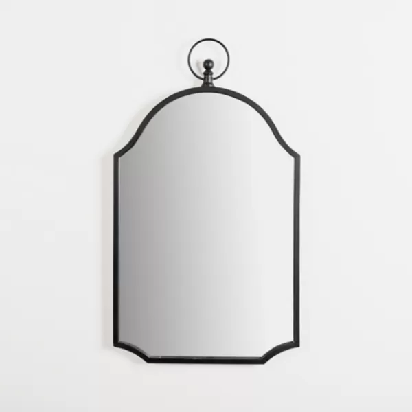 Decorative Mirrors-Kirkland's Home Black Linear Arched Wall Mirror