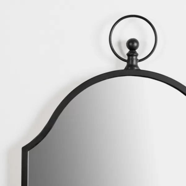 Decorative Mirrors-Kirkland's Home Black Linear Arched Wall Mirror