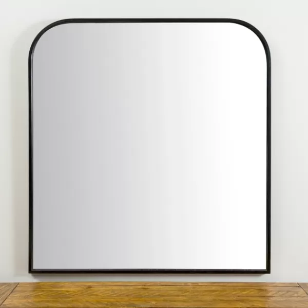 Decorative Mirrors-Kirkland's Home Black Metal Arch Mirror