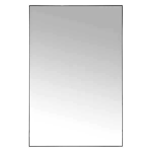 Decorative Mirrors-Kirkland's Home Black Metal Linear Mirror, 24X36