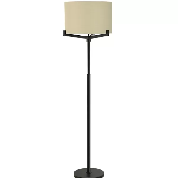 Floor Lamps-Kirkland's Home Black Metal Tri-Arm Floor Lamp Tan