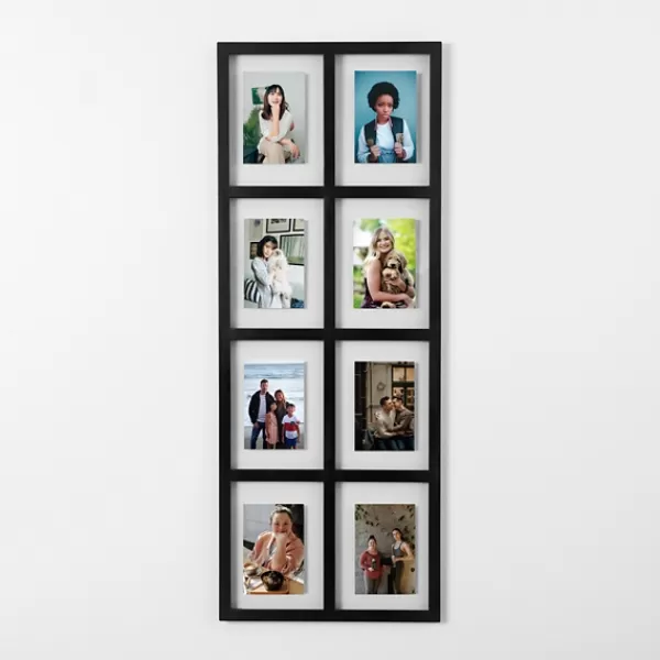 Collage Frames-Kirkland's Home Black Metal Windowpane 8-Opening Collage Frame