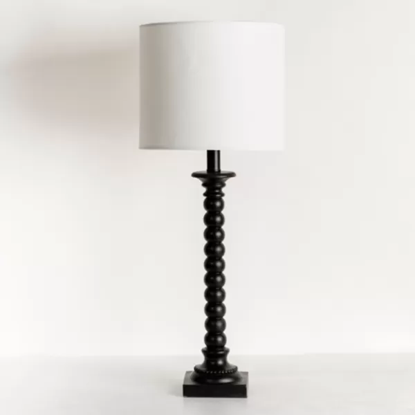 Buffet Lamps-Kirkland's Home Black Modern Spindle Buffet Lamp White