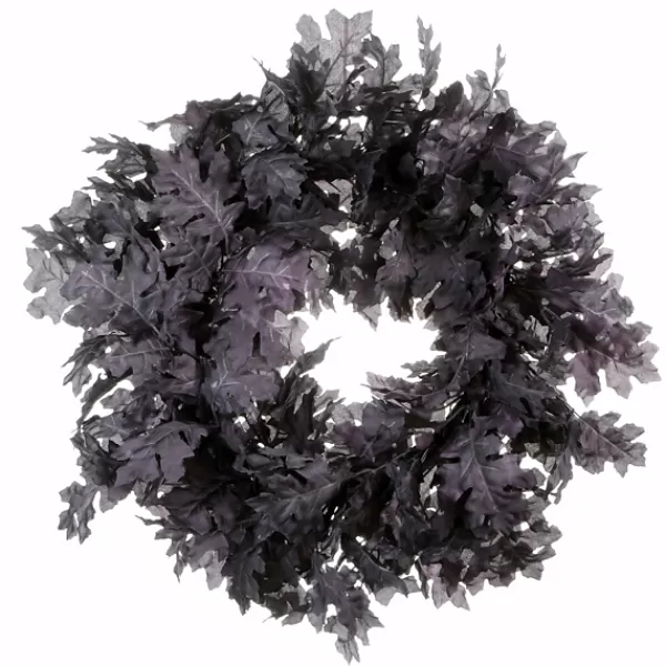 Wreaths-Kirkland's Home Black Oak Halloween Wreath Black/Gray