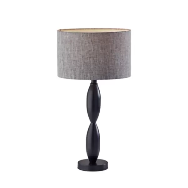 Table Lamps-Kirkland's Home Black Slim Hourglass Table Lamp Black/Gray