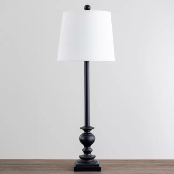 Buffet Lamps-Kirkland's Home Black Strickland Buffet Lamp White