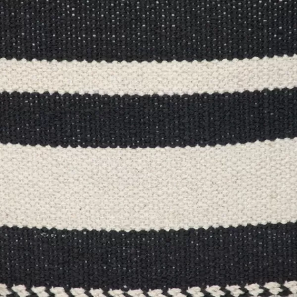 Pillows-Kirkland's Home Black Transitional Stripe Pillow Black/White