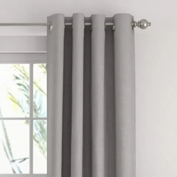 Curtains & Drapes-Kirkland's Home Blackout Curtains, 84 In. Gray