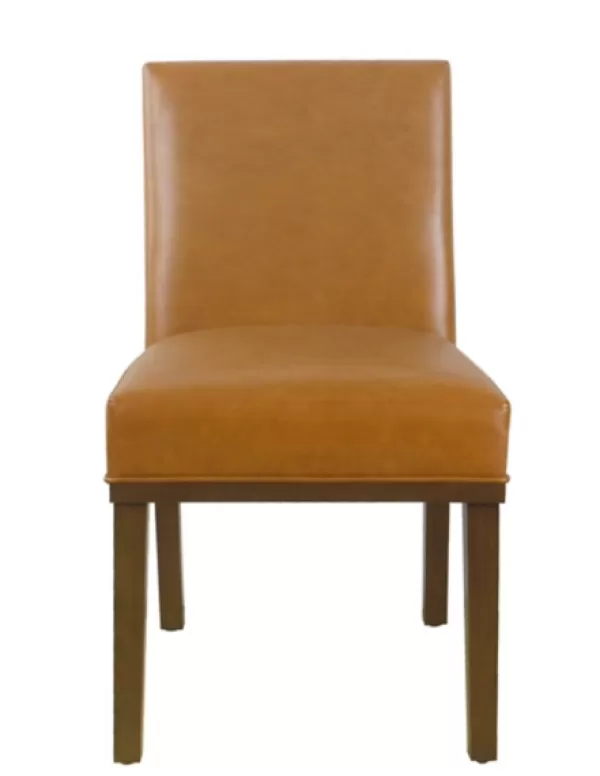 Dining Chairs-Kirkland's Home Blair Carmel Leather Dining Chair Brown