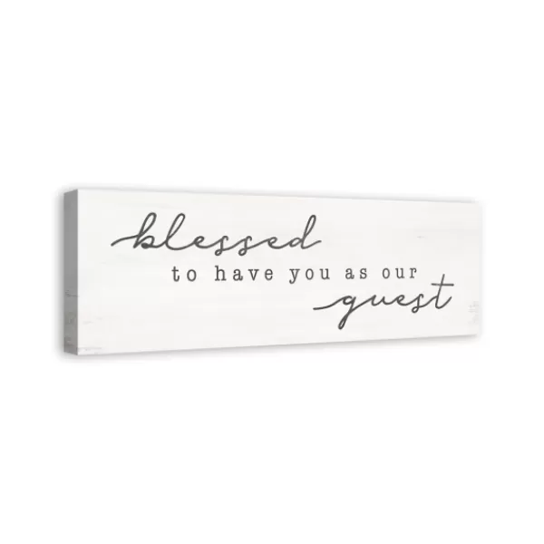 Wall Quotes & Signs-Kirkland's Home Blessed To Have You Canvas Wall Plaque White/Gray