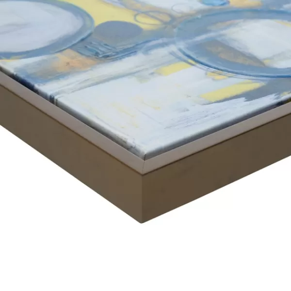 Framed Art-Kirkland's Home Bliss Multi-Sized Canvas Art Prints, Set Of 5 Blue