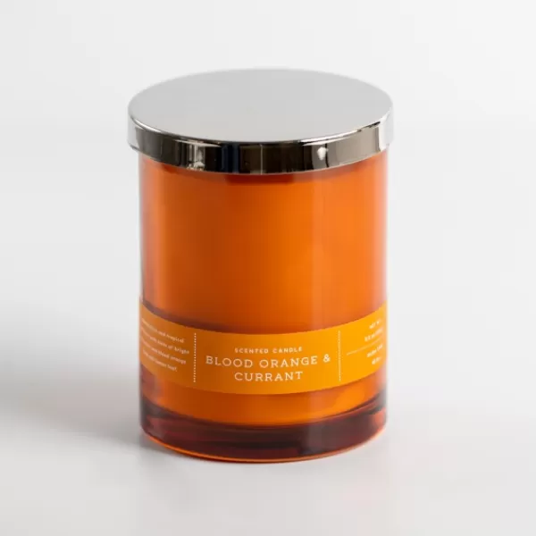 Candles-Kirkland's Home Blood Currant Single Wick Jar Candle Orange