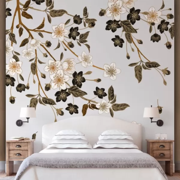 Wall Murals & Wall Decals-Kirkland's Home Blossom Spring Peel And Stick Wall Mural Gray/Brown