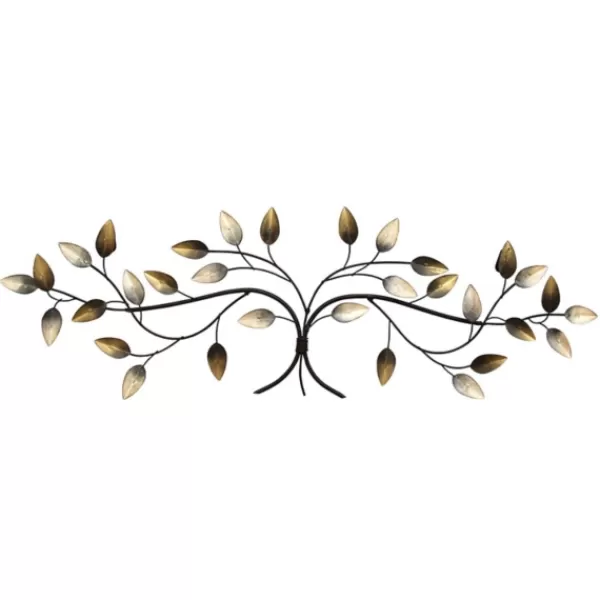 Wall Plaques-Kirkland's Home Blowing Leaves Over The Door Metal Wall Sculpture Gold/Multi