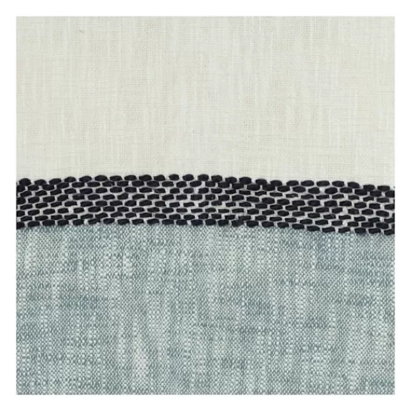 Blankets & Throws-Kirkland's Home Blue And Ivory Colorblock Throw Blue/Ivory