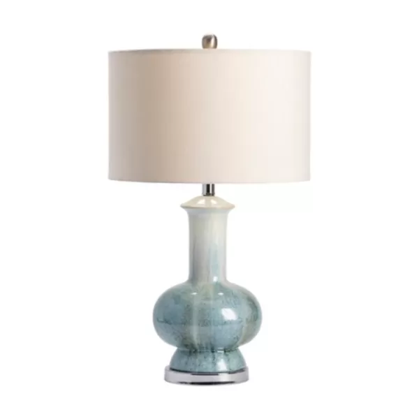 Table Lamps-Kirkland's Home Blue And Ombre Ceramic Table Lamp White