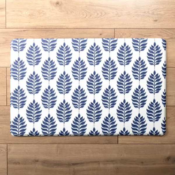 Kitchen & Floor Mats-Kirkland's Home Blue And White Leandra Kitchen Mat Blue/White