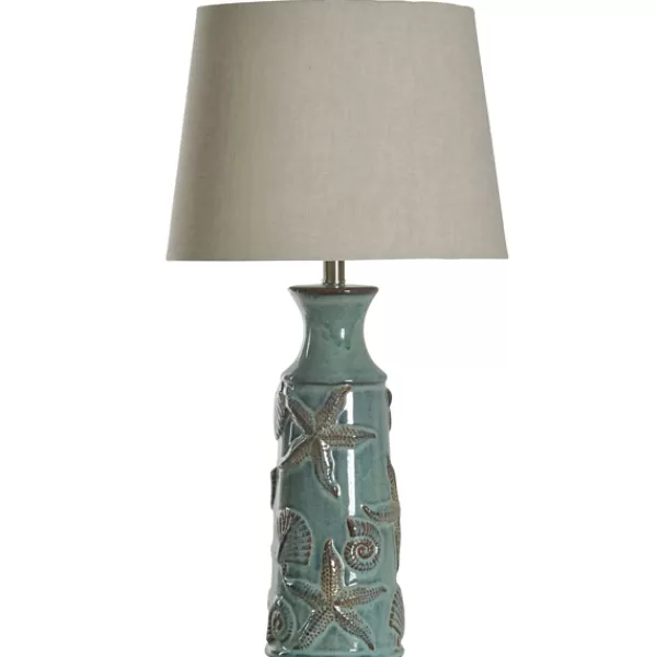 Table Lamps-Kirkland's Home Blue Bay Nautical Ceramic Table Lamp Tan