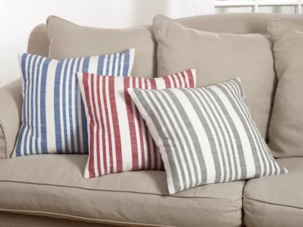 Pillows-Kirkland's Home Blue Coastal Stripe Pillow Blue/White