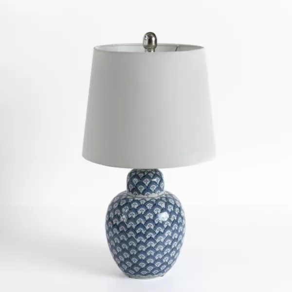 Table Lamps-Kirkland's Home Blue Elaine Table Lamp White