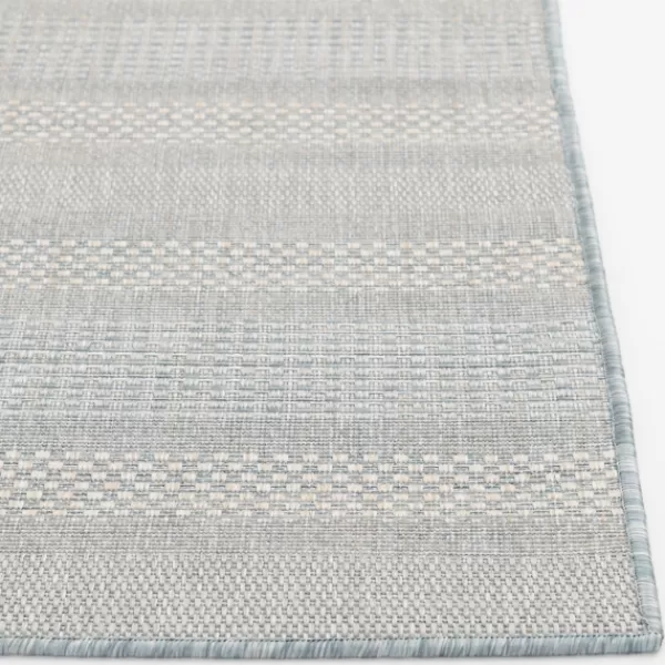 Outdoor Rugs-Kirkland's Home Blue Elletta Indoor/Outdoor Area Rug, 2X7 Gray