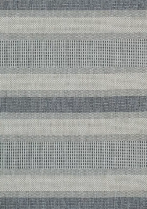 Outdoor Rugs-Kirkland's Home Blue Elletta Indoor/Outdoor Area Rug, 7X9 Gray