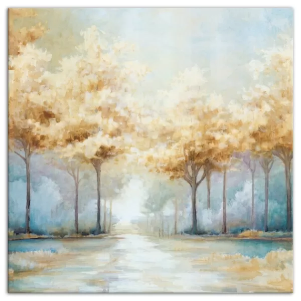 Canvas Art-Kirkland's Home Blue Golden Landscape Canvas Art Print, 40X40 In. Blue/Gold