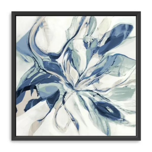 Canvas Art-Kirkland's Home Blue Halcyon Framed Canvas Art Print Blue/White