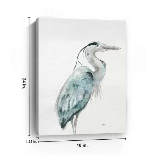 Canvas Art-Kirkland's Home Blue Heron I Canvas Art Print Blue/White