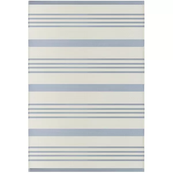 Outdoor Rugs-Kirkland's Home Blue Modern Stripes Outdoor Area Rug, 4X6 Blue/White