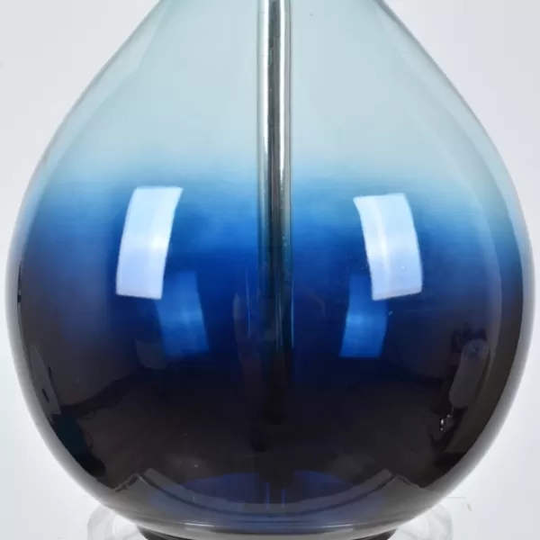 Table Lamps-Kirkland's Home Blue Ombre Teardrop Glass Table Lamp White