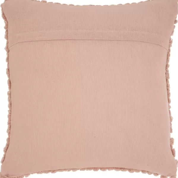 Pillows-Kirkland's Home Blush Looped Yarn Wool Pillow Pink