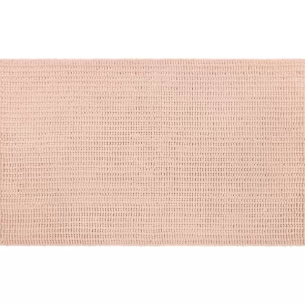 Bathroom Rugs-Kirkland's Home Blush Memory Foam Chenille Bath Mat, 34 In. Pink