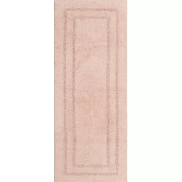 Bathroom Rugs-Kirkland's Home Blush Reversible Cotton Bath Mat, 60 In. Pink