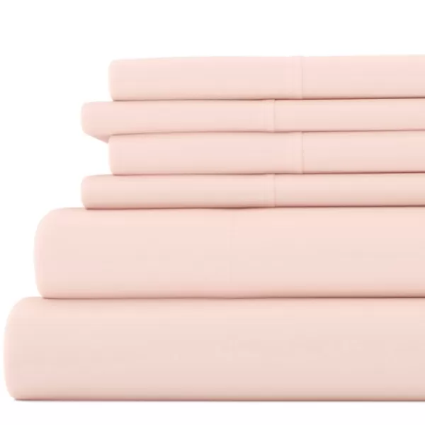 Bed Sheets-Kirkland's Home Blush Ultra Soft 6-Pc. Full Sheet Set Pink